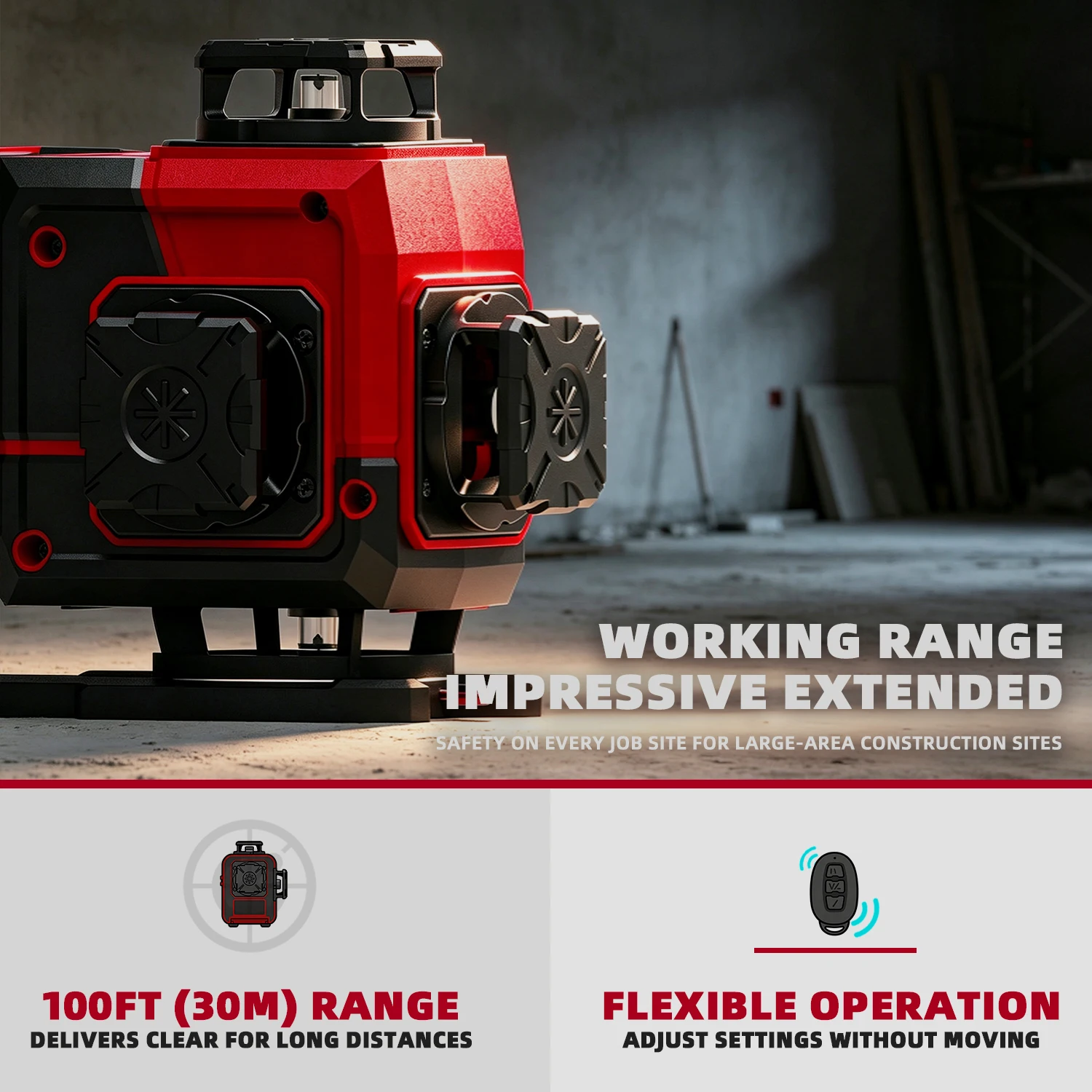 YEVOLT 4x360 °   Nivel Láser A - Industrial Laser Level reseña y precio