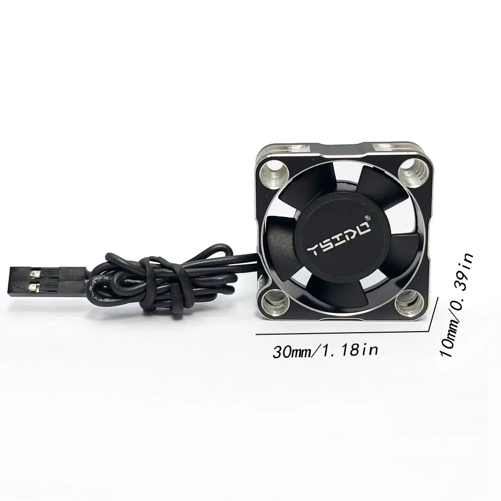 YSIDO Waterdichte 30/35/40/45mm Warmteafvoer Koelventilator voor ARRMA TRAXXAS AXIALE Hobbywing RC Auto Borstelloze/Geborstelde Motor ESC - afbeelding 1
