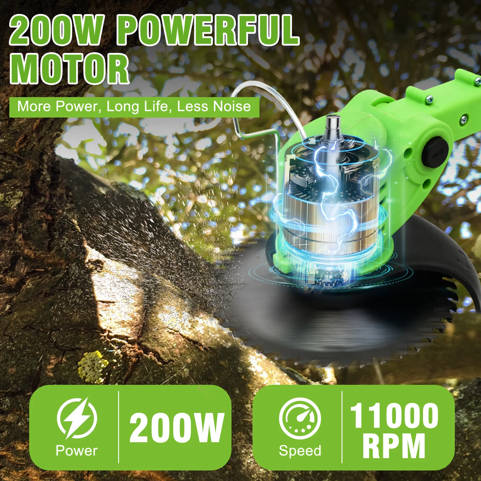 21V電動コードレス芝刈り機、草刈り機、2個の5C 1500 - Gardening Tools Edger のレビューと価格