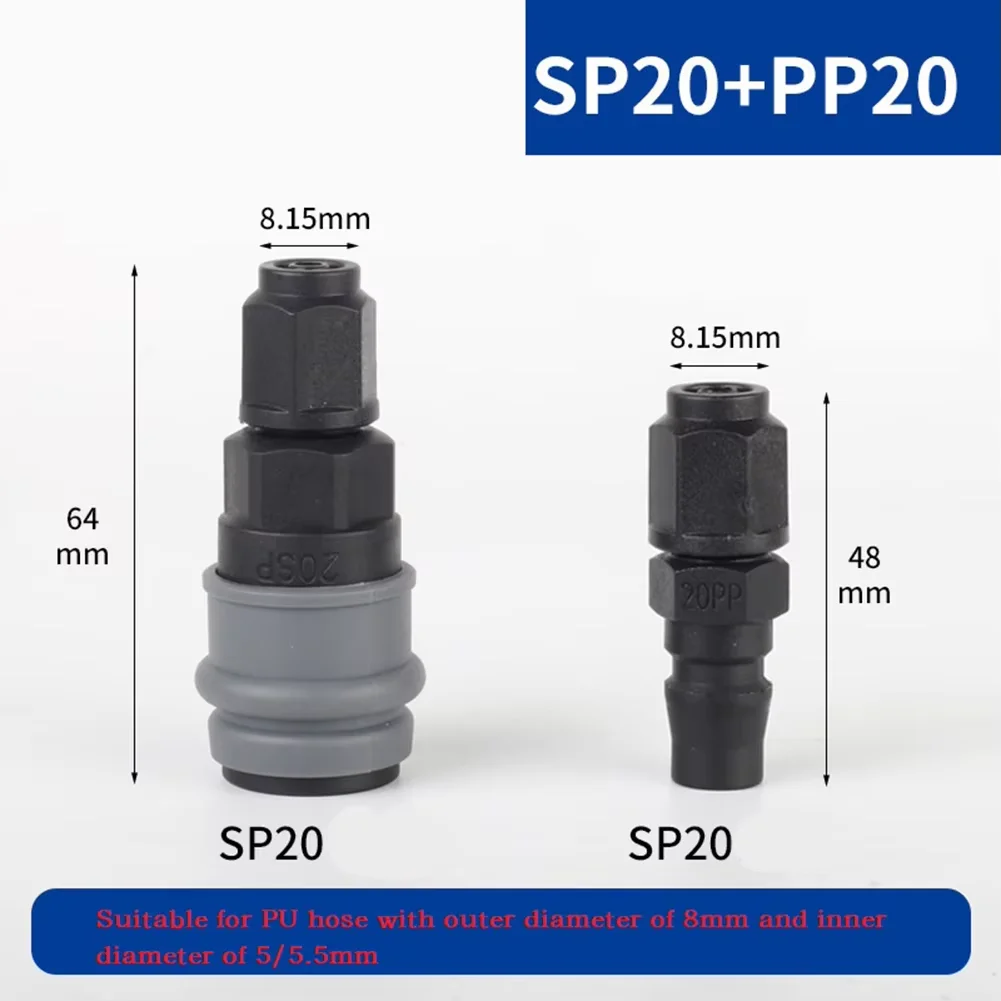 Self-locking Quick Connector Compressor Pneumatic Fittings 8/10/12mm Pneumatic Self-locking Quick Connector