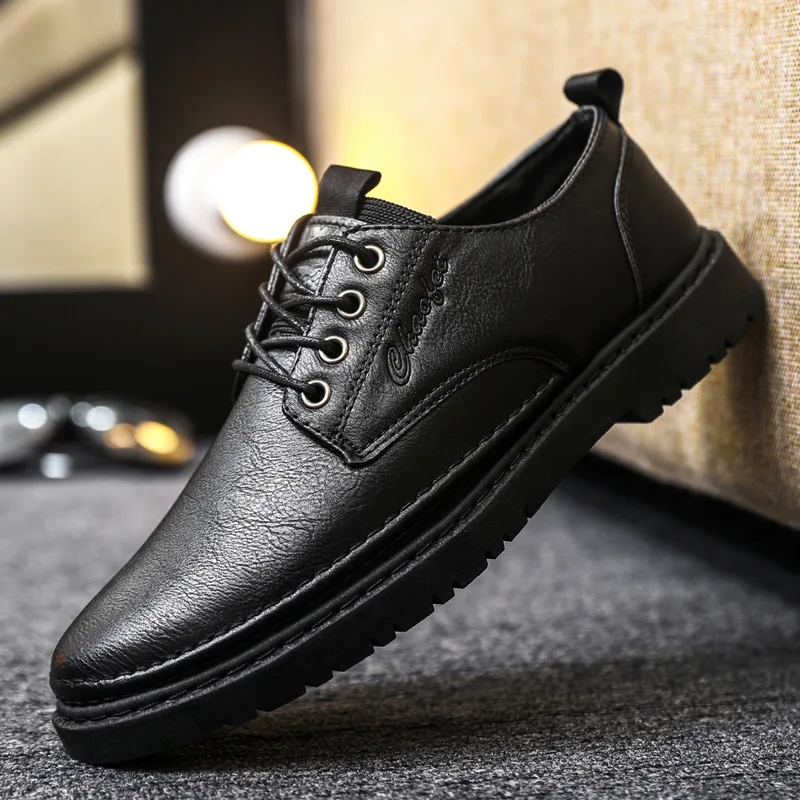 Men Leather Casual Shoes Men 2023 Summer Brand Comfortable Flat Shoes for Men Trendy Sneaker Men Oxfords Shoes