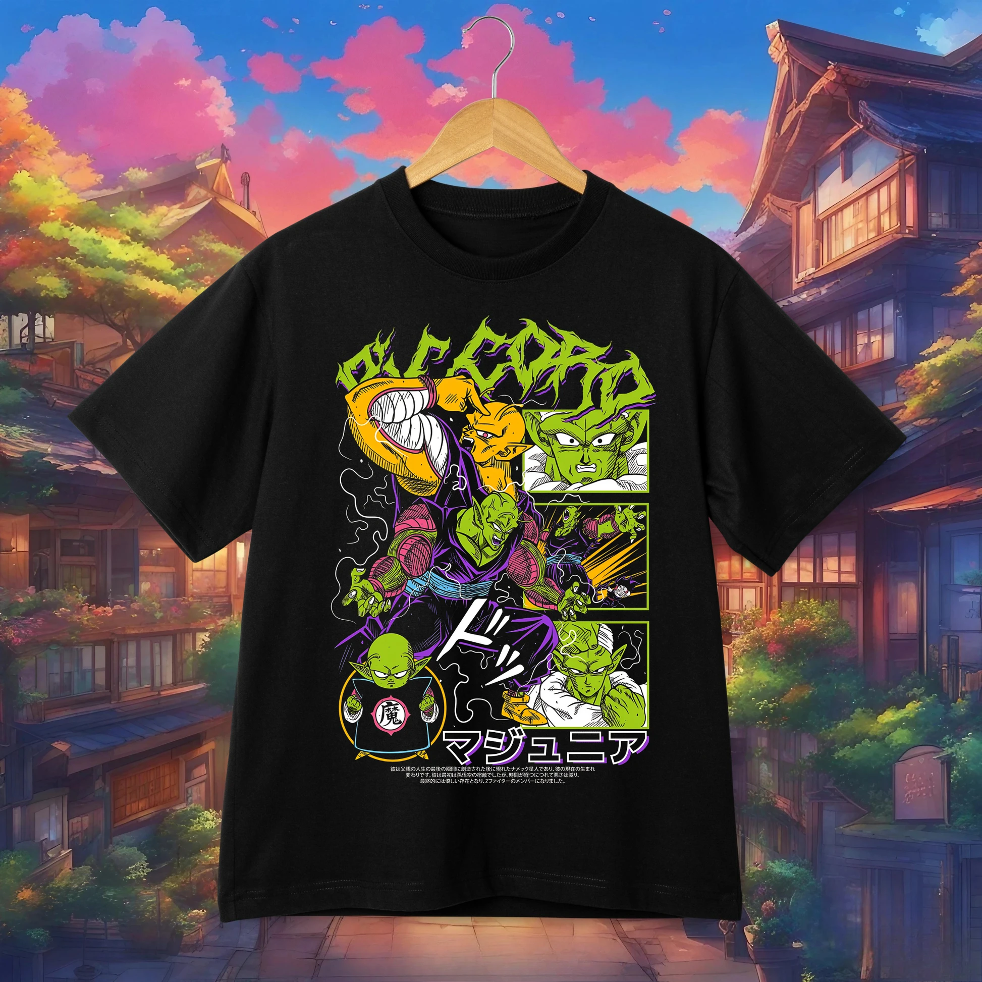Camiseta Gráfica de Dragon Ball Z: Saga Namekiana de Piccolo, Estilo Urbano Informal para Fans de DBZ con la Influencia del Maestro Roshi