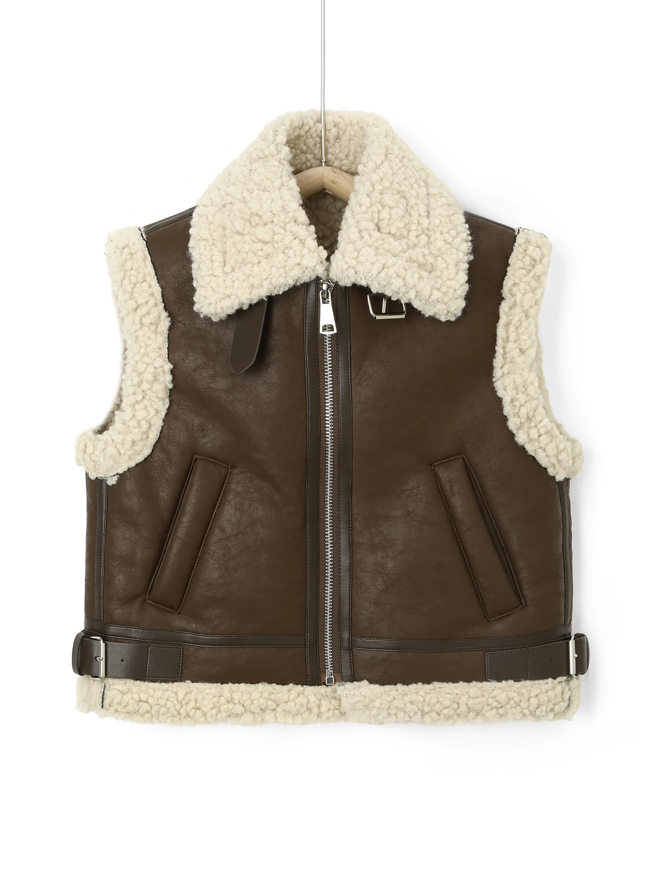 

Children Thicken Brown Vests Fashion Boy Jackets Solid Color Outerwear Spring Autumn Kids Clothing Casual Tops Coats 4-13Y