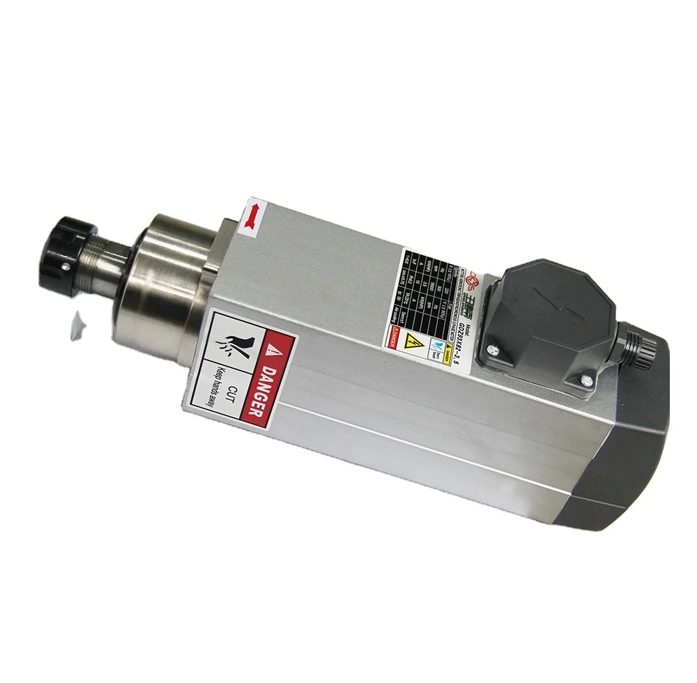 ChangSheng 3.5kW ER25 Square Spindle Motor 18000RPM Air-Cooled For Drilling Applications 220V/380V