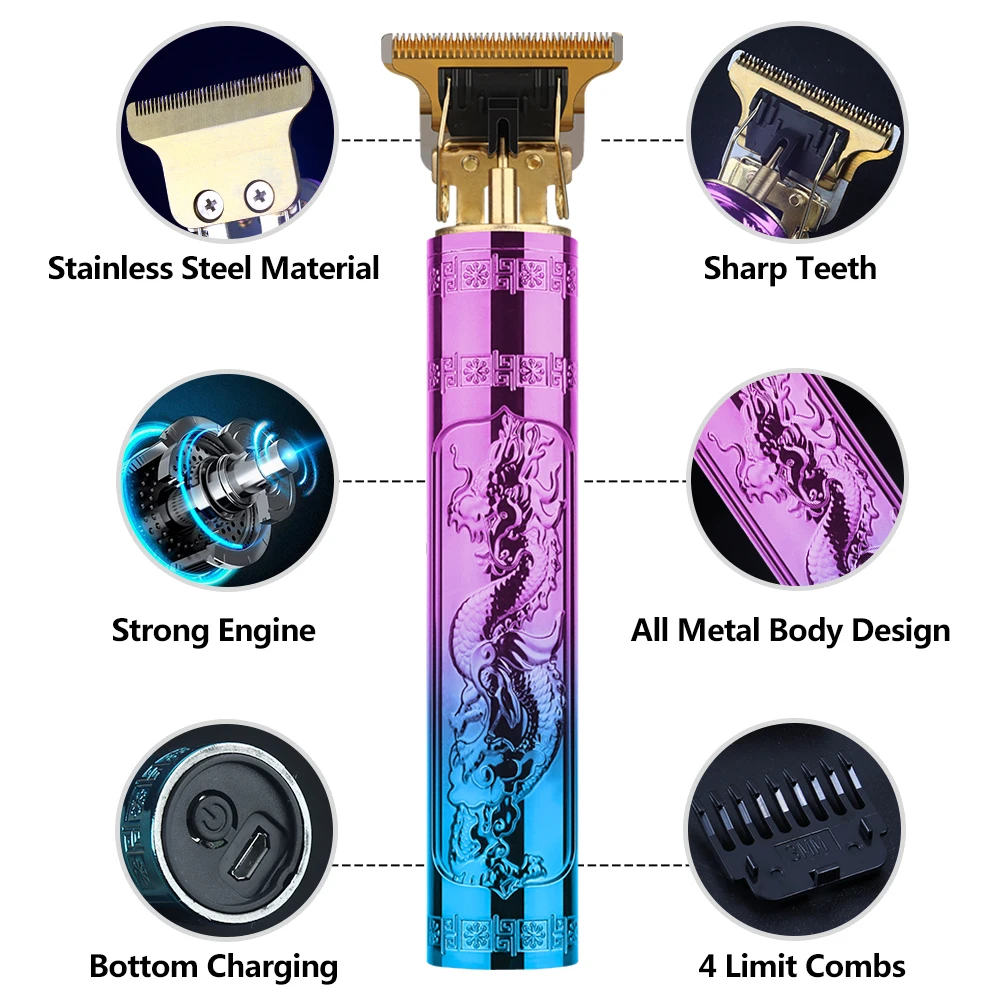 T9 Беспроводная электрическая бритва для волос, триммер для волос, бытовая техника, дорожные парикмахерские бритвы, станок для бритья для мужчин, триммер для мужчин