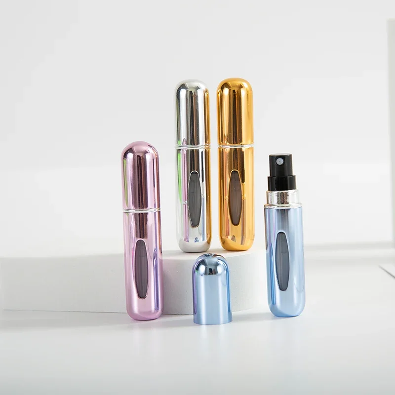 Bouteille de pulvérisation de parfum de 5ml, atomiseur de parfum Portable, Mini bouteille de parfum rechargeable, bouteille vide, boîte de pompe de parfum