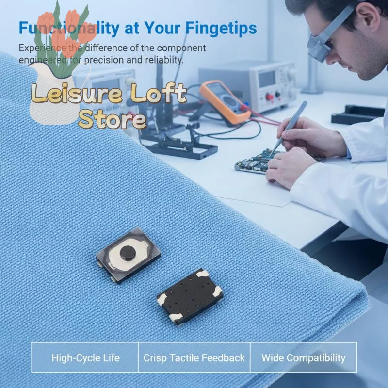 Fast Response Micro Switches 10Pcs 3mm*2mm Power On Off Volume Control Buttons for Computer Mouse Button Replacement