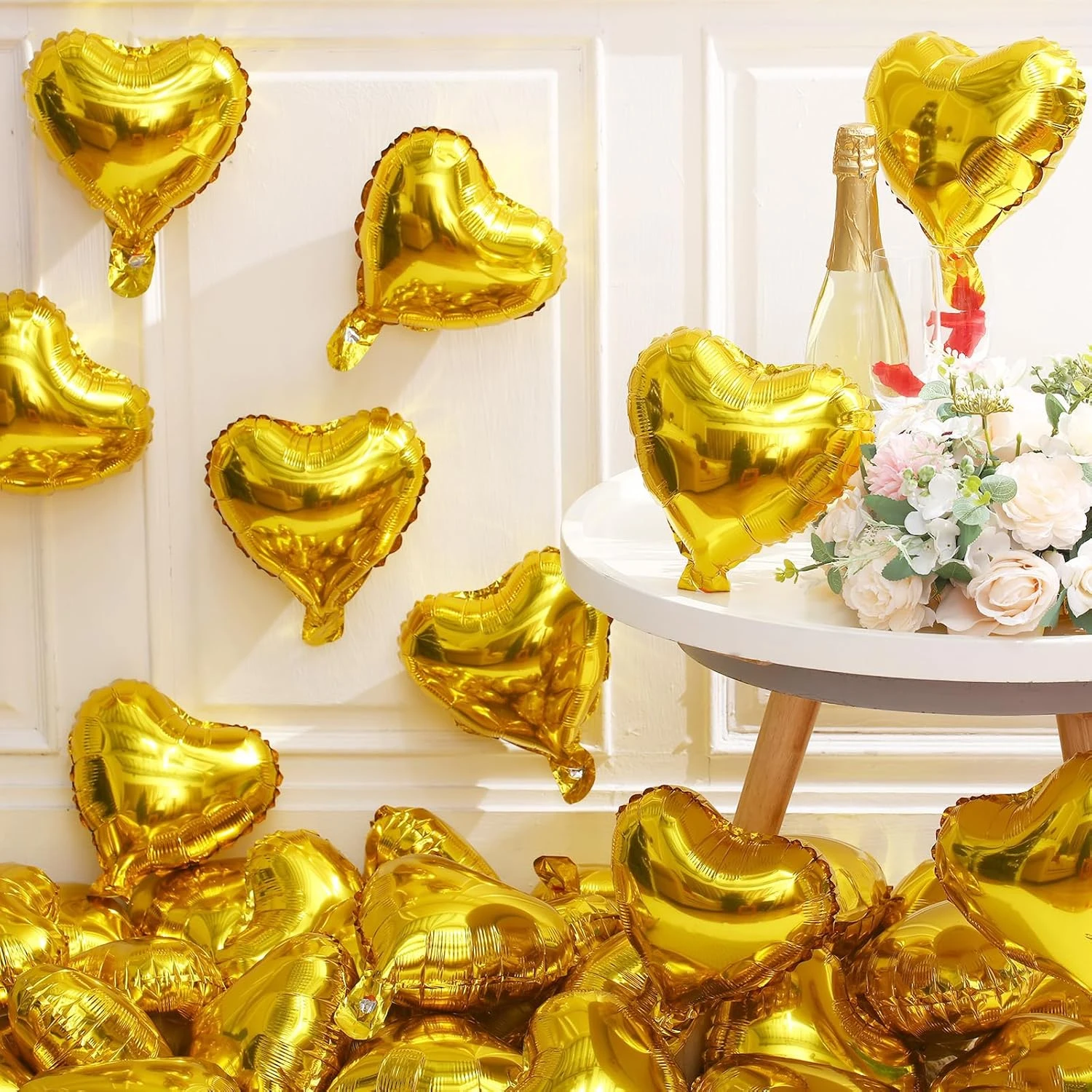 Love Handblumen-Ballon-Set, rote, rosa und gelbe Handblumen, geeignet für Atmosphären-Ballon-Dekorationsblumen – Detail 15