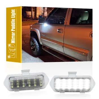 適用於凱迪拉克凱雷德、雪佛蘭雪崩1500/2500、Silverado 1500/2500、Tahoe、GMC Sierra、Yukon的LED側後視鏡下方照地燈 10 最佳銷售 2008年雪佛蘭Tahoe - №6
