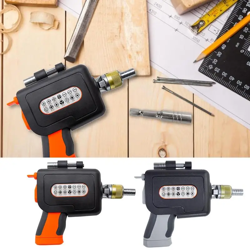 

Multi Bit Screwdriver 16-in-1 Multi Screws Drilling Set With Magnetic 14 Different Sized Bits Ergonomic Grip Driving Tool