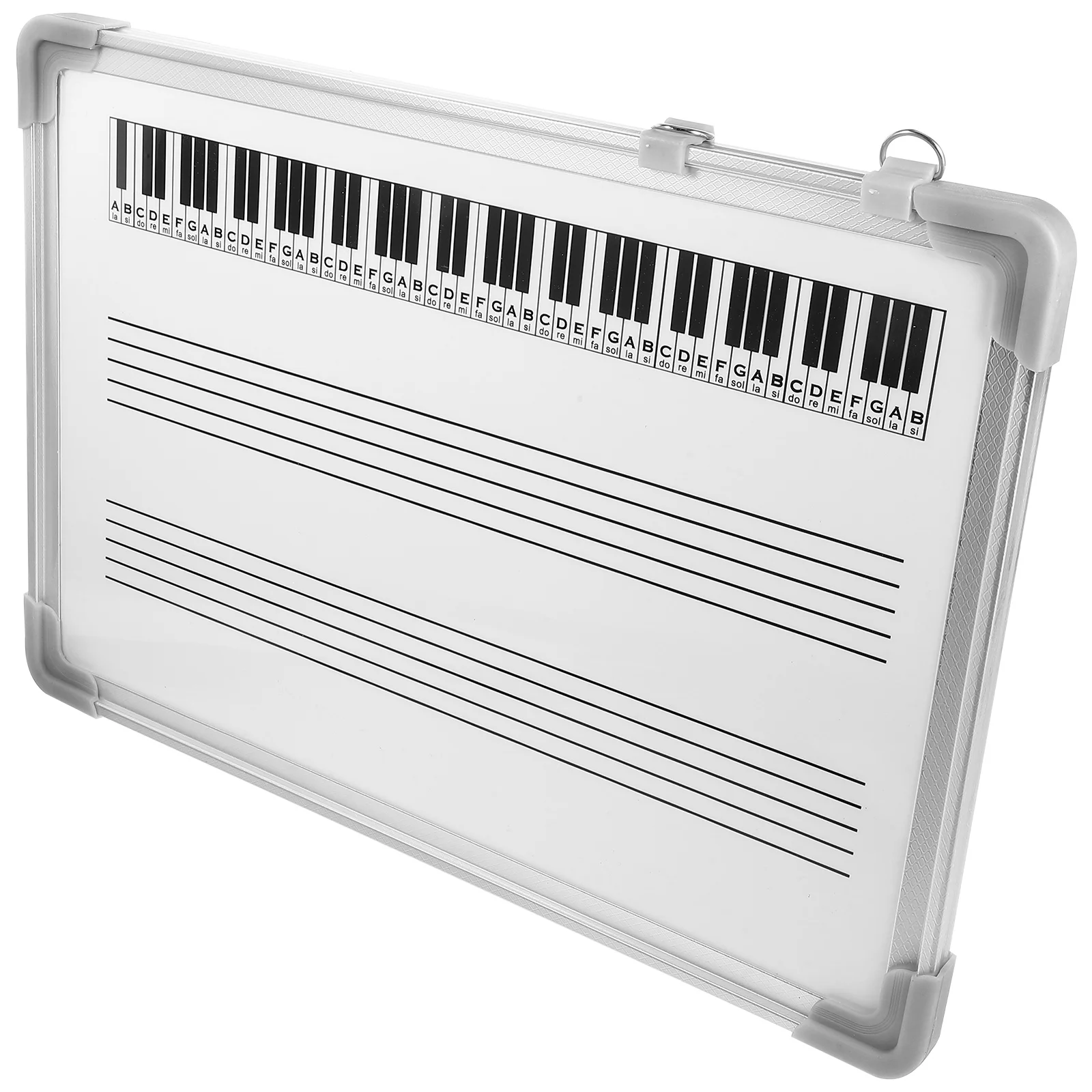

30x40cm Musical Whiteboard Double Sided Staff Dry Erase Board Music Whiteboards Teaching Aid School Write Note Pad