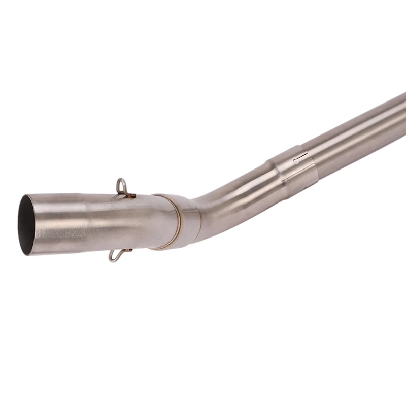 ل Zontes ZT310R 310T 310X 2018-2020 نظام عادم الدراجة النارية الهروب تعديل الجبهة وصلة الأنابيب ربط 51 مللي متر الخمار