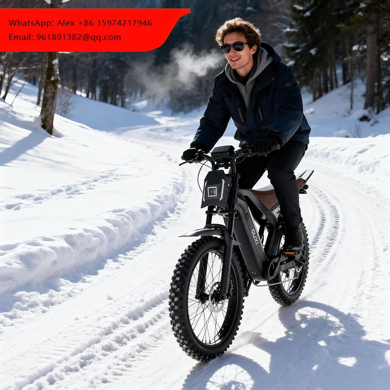 

48V 250W 20" Fat Tire Electric Mountain Bike|Strong Off-Road Power For Beach Snow&Trails|Stylish High-Performance Christmas Gift