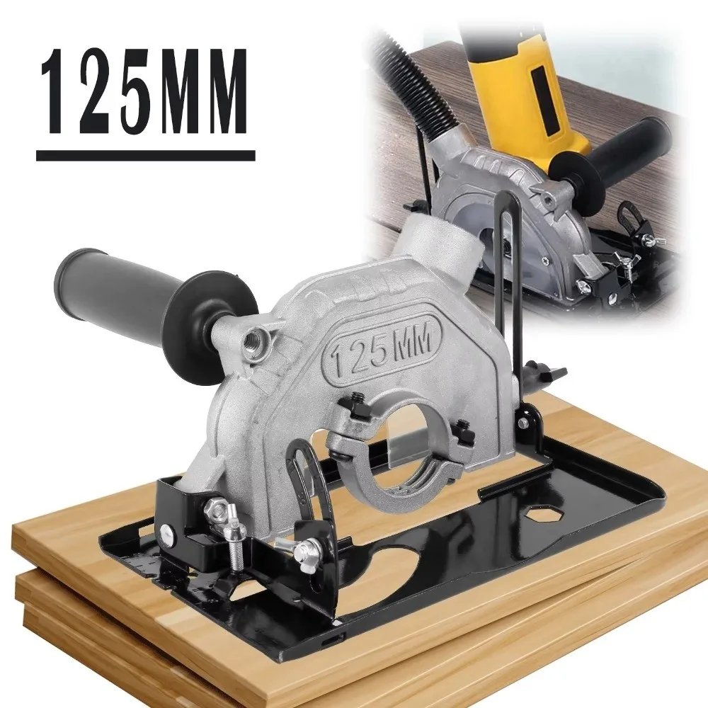 New 45° Adjustable Angle Grinder Bracket Dust Free Heavy Duty Angle Grinder Converter Circular Saw Bracket Woodworking Cutting