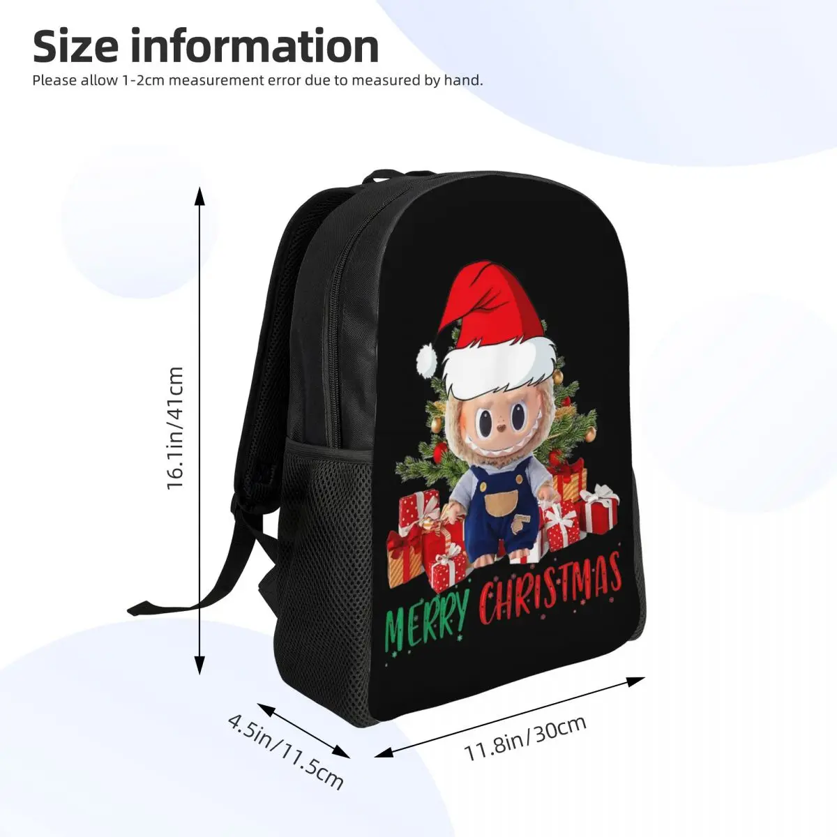 Labubu christmas pop mart popmart Backpack for Kids Girls Boys Lightweight Backpacks Bags for Toddlers Kindergarten