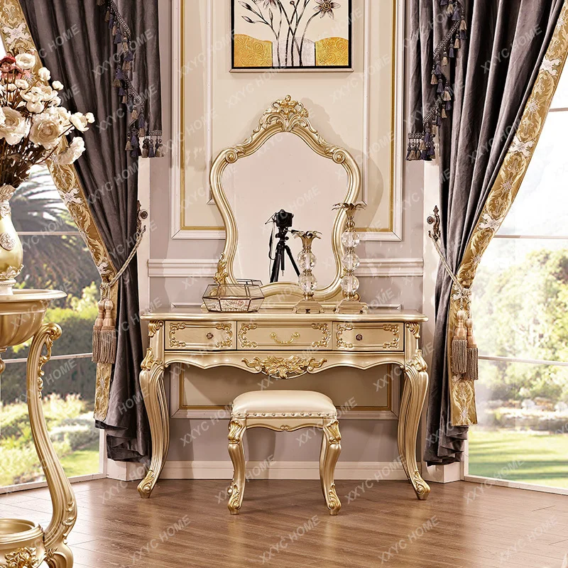 

Роскошный комод для спальни, большой косметический шкаф с гравировкой