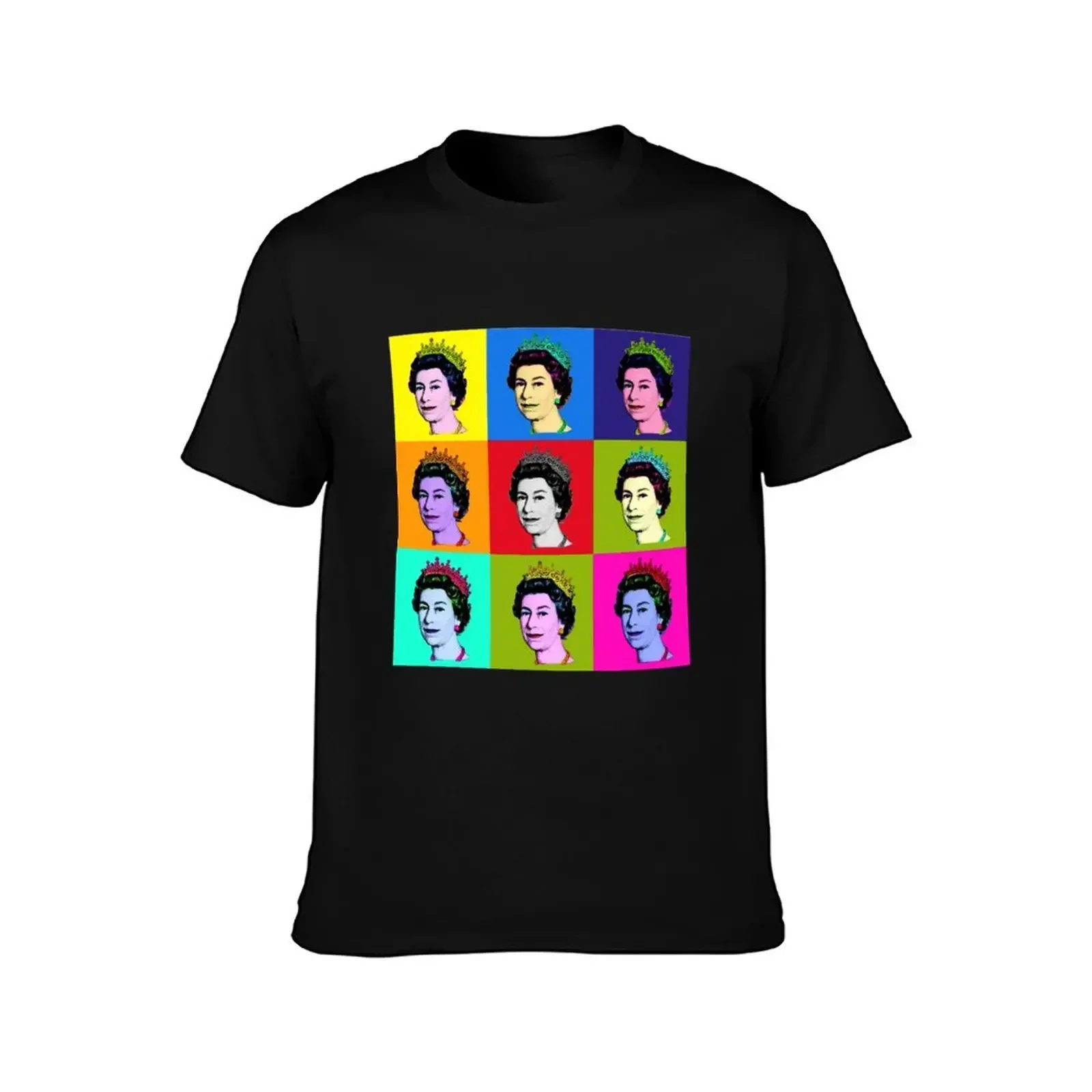 Queen, Jubilee, Queen of England Pop Art Queen HRH Her Royal,Qeen art T-Shirt plain summer tops mens t shirts pack