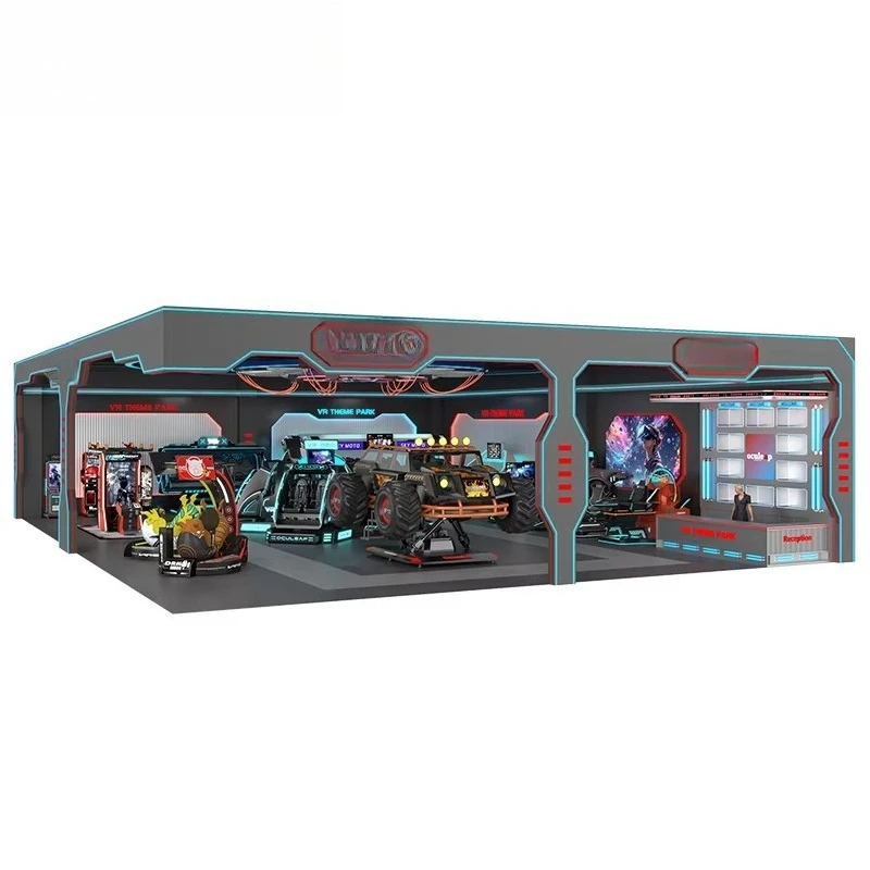 VR Theme Park 2026 Kids Indoor Multiplayer Arcade Gaming 9D Flight Simulator Virtual Reality Outdoor Amusement Park Game Machine