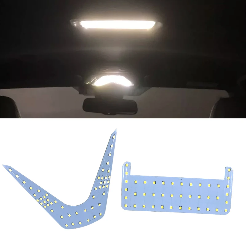 Dla Toyota C-HR CHR 5 sztuk/zestaw 12V biały LED wnętrze światła do czytania 2835SMD 102LEDs 6000K lampa sufitowa LED lampka sygnalizacyjna wnętrza