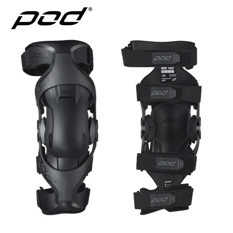 Protecteur de moto genou POD K4 2.0 genouillère Mx bretelles de protection noir adulte