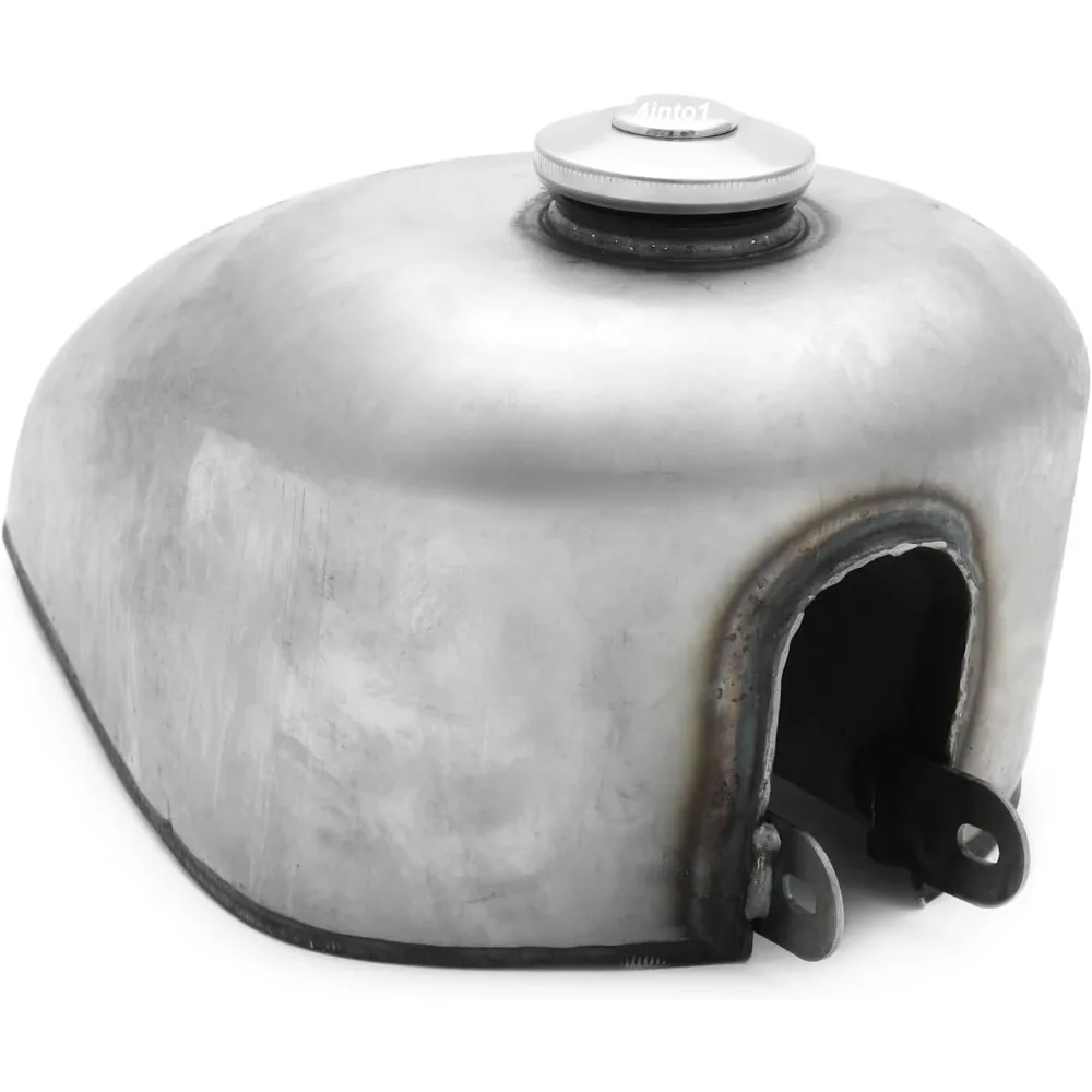 خزان وقود دراجة نارية من الفولاذ الخام سعة 1.8 جالون لنماذج Sportster Chopper Bobber Ironhead #2