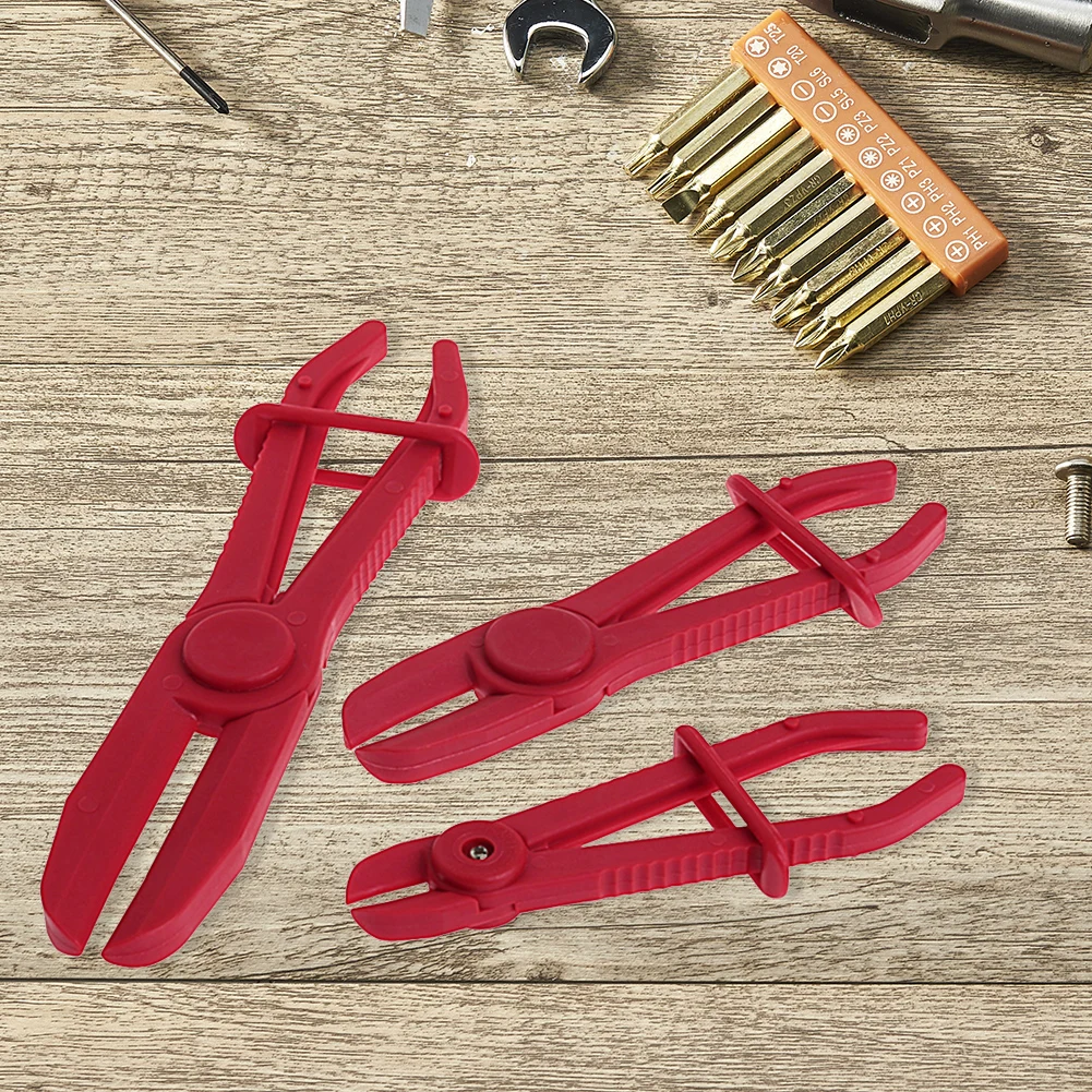 3Pcs/Set Hose Tube Clamp Pliers Tool Brake Fuel Water Line Clamp Pliers for Car Repair Hose Clamp Removal Hand Tool