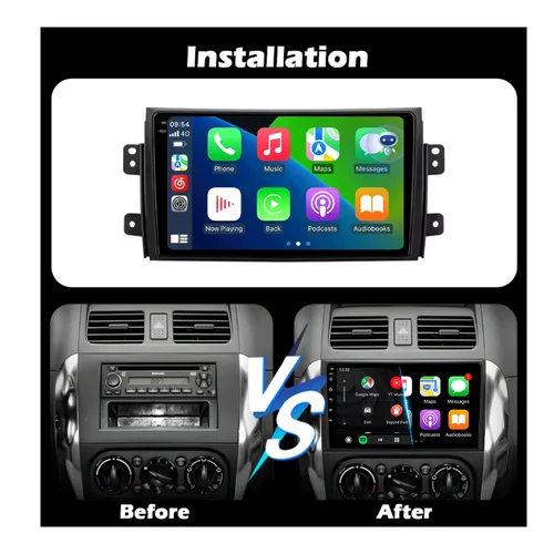 Imagen 2 del producto Android15 Radio de coche para Suzuki SX4 2006-2013 Fiat Sedici 2005-2014 reproductor de vídeo Multimedia navegación 2din Carplay Audio estéreo