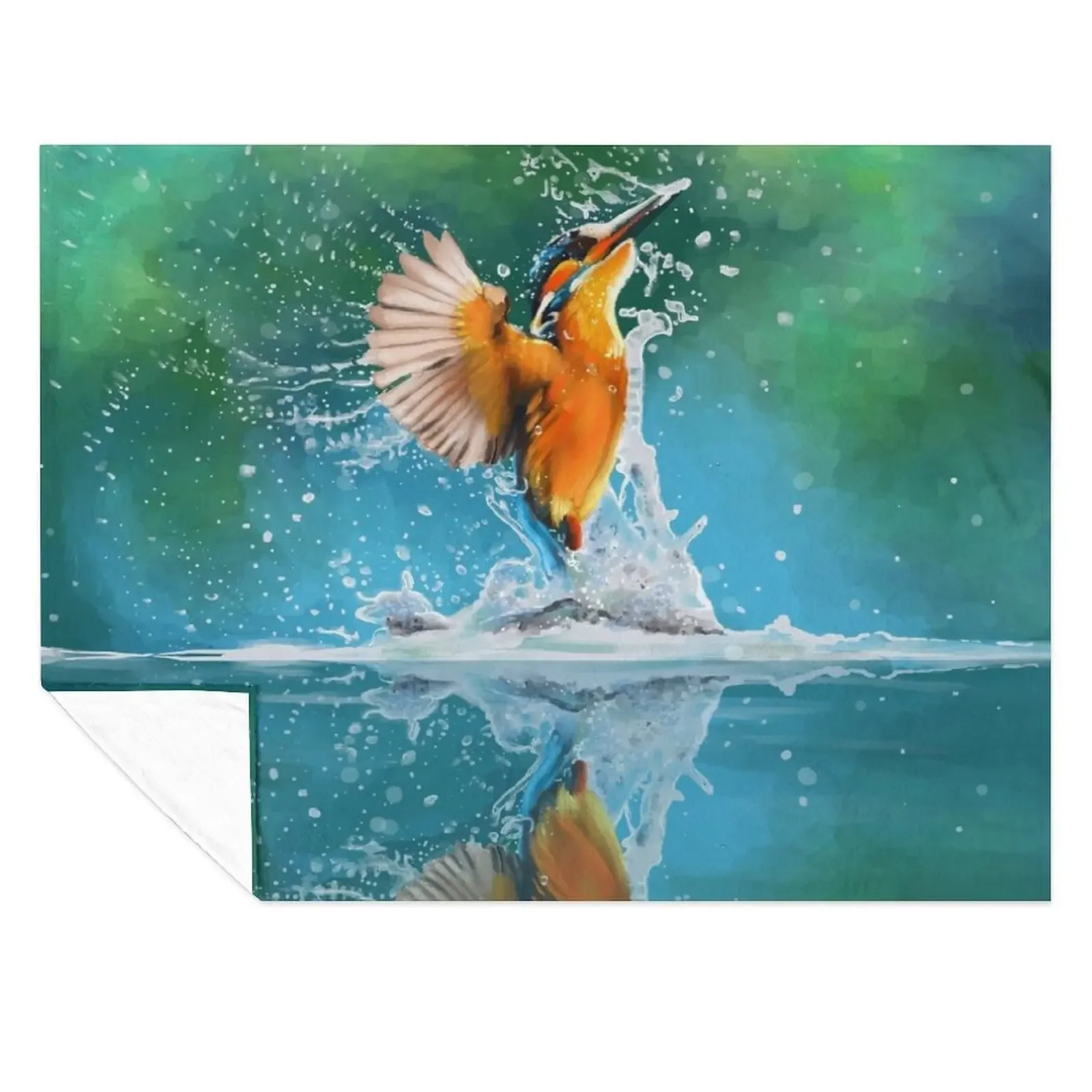 

kingfisher Throw Blanket Furrys Hair Nap for babies Blankets