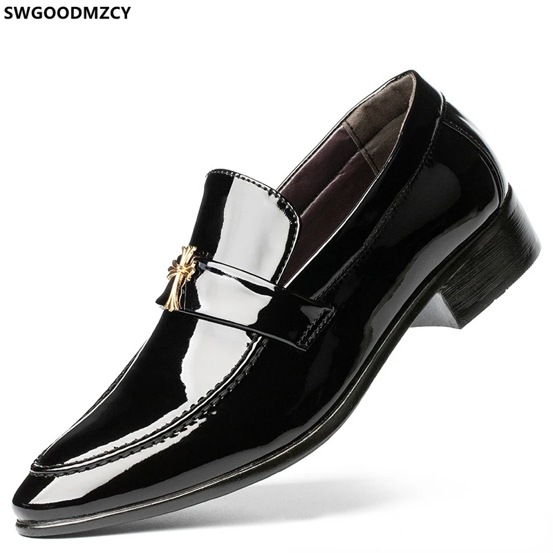 Coiffeur Italian Dress Office 2024 Loafers Men Luxury Patent Leather Shoes Men 2024 Slip on Shoes Men Business Suit Oxford Shoes