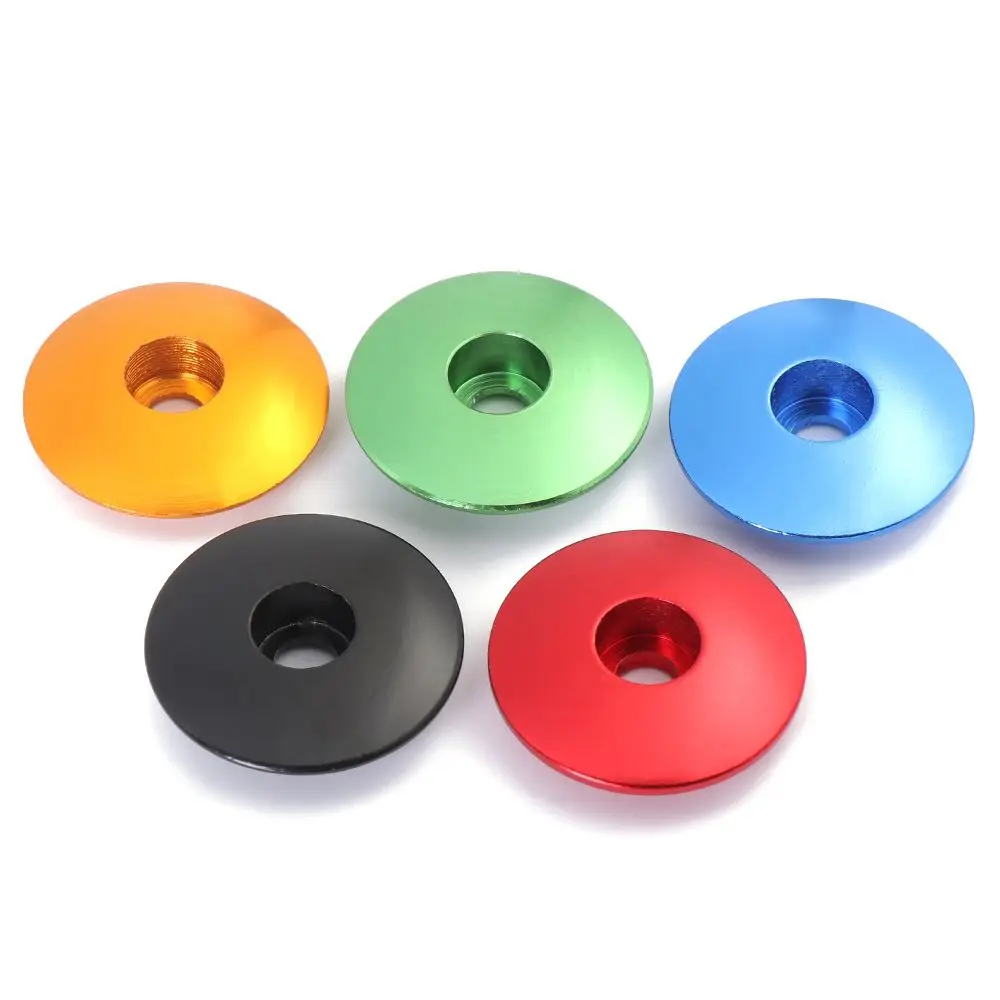 1pc Aluminum Alloy Bicycle Headset Cap 28.6mm Dustproof Top Cap Cover Outdoor Mountain Bike Accessories Headsets Stem Parts