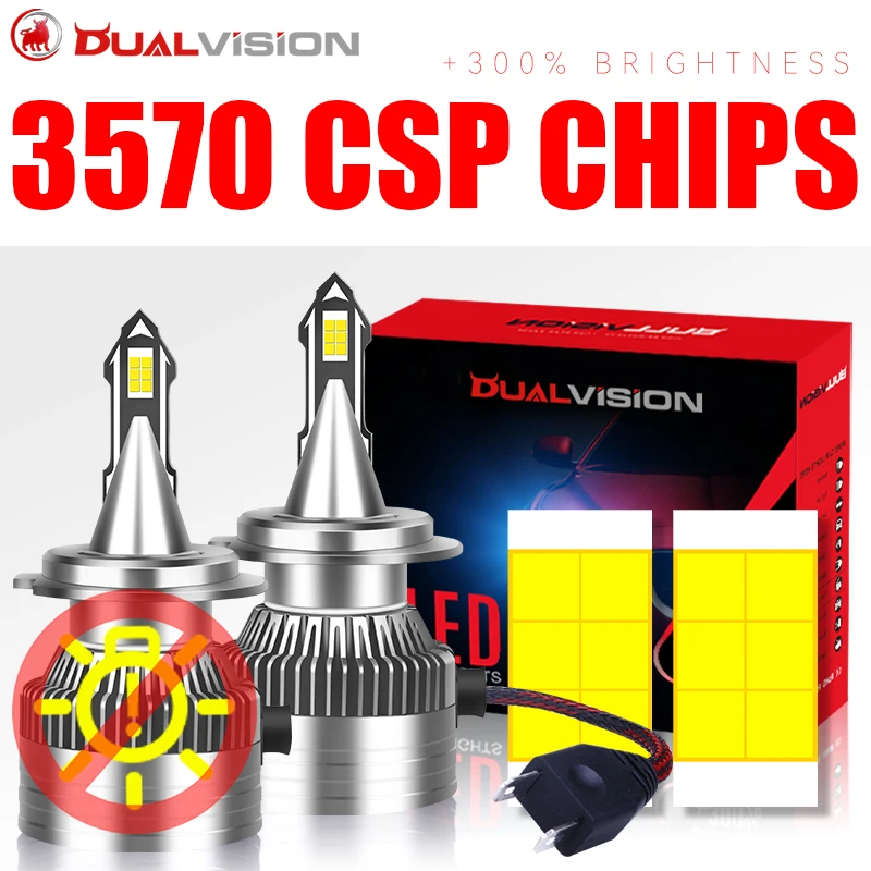 

Turbo H4 LED Headlights 12V 24V 36V Truck Led H7 H11 H1 H8 H9 9005 HB3 9006 HB4 9012 HIR2 CSP Chips High Low Beam Car Light Mini