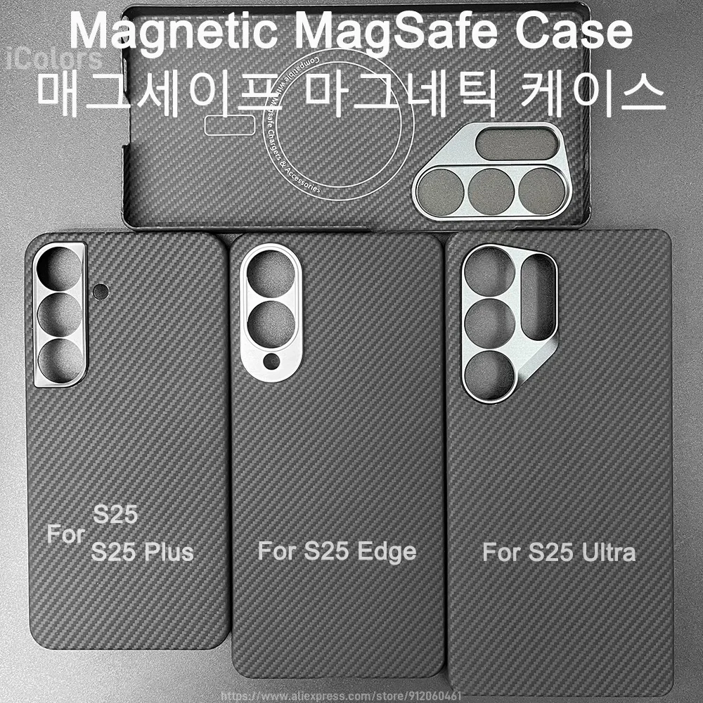 Pour Samsung Galaxy S25 S26 Ultra/S26 S25 Plus/S26 S25 Edge Étui en fibre de carbone aramide authentique Ultra fin Housse de protection