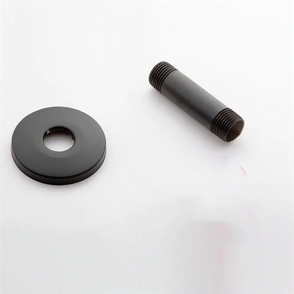 Modern Black Stainless Steel Ceiling Mounted Shower Arm Extension For Rainfall Shower Head Bathroom Shower System