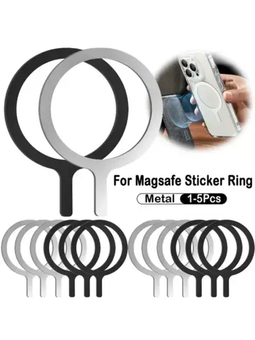 Universal Magnet Sticker Magnetic Adapter Ring Suitable for Magsafe IPhone Wireless Charging Cellphone Round Metal Plate Ring