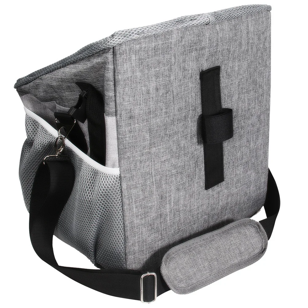 

Pet Bike Basket Oxford Cloth Collapsible Dog Carrier For Cats Small Pets Front Handle Mount Folding Adjustable Straps Waterproof