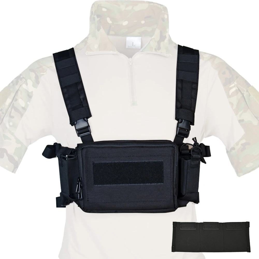 Tactical D3 Chest Rig Vest 9mm 5.56 Magazine Insert Pouch Loop H Harness CRM Gear Hunting Airsoft Accessories