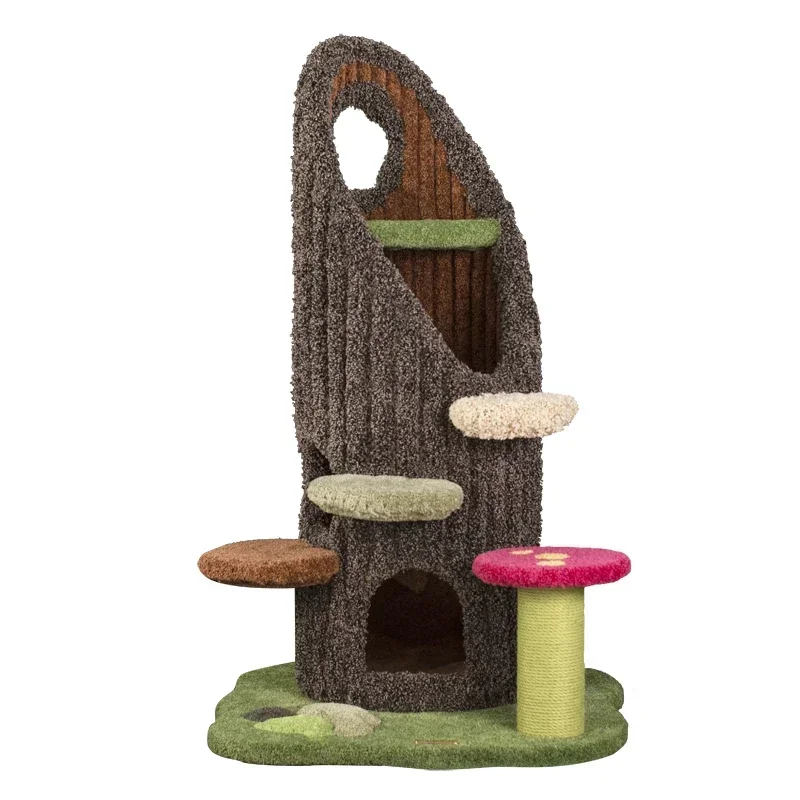 Spot cat climbing frame, tree hole, plush Xianju Castle