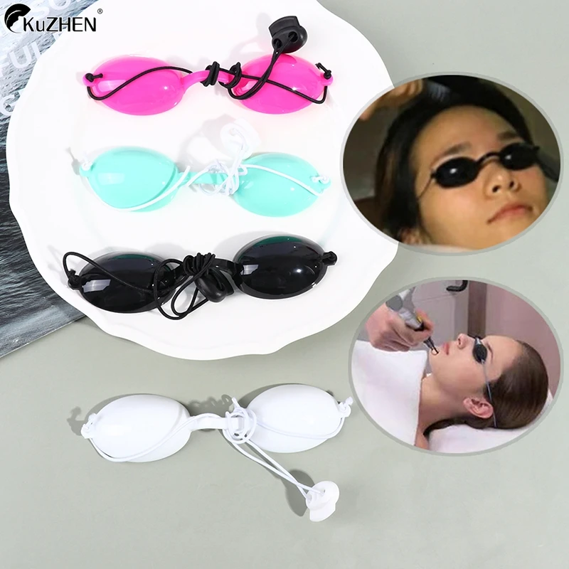 1Pcs Adjustable Full shading Safety Eyepatch Glasses Laser Light Protection Goggles for Tattoo Photon Beauty Clinic Patient