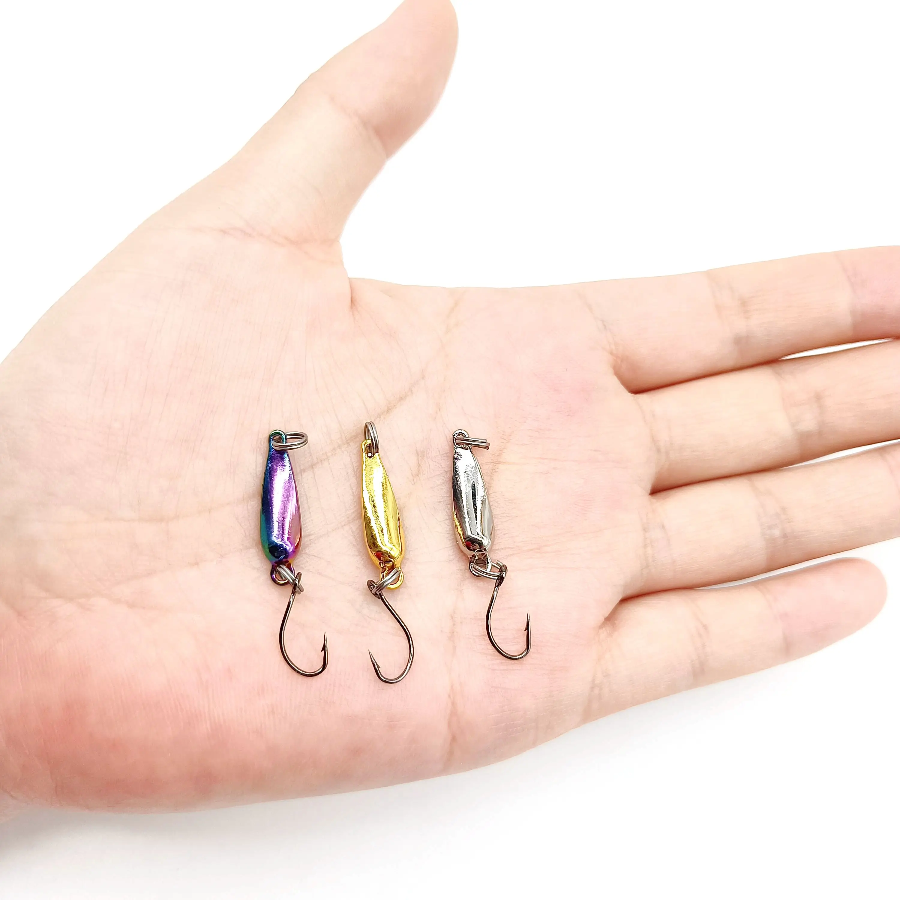 DUODUOYU 1PCS Metall Spinner Löffel Angeln Lockt 1,1g/2,2g/3,5g/5g/7g Isca Künstliche Harte Köder Bass Salzwasser Angeln Werkzeuge – Detail 4