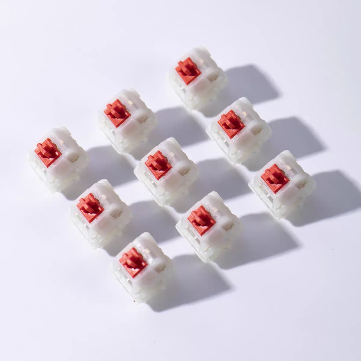 

WINGTREE WUHAI Camellia Red Switch Linear Factory Lubrication 5 Pins OG Sand Feel Full Travel 4.0mm Axis For Mechanical Keyboard