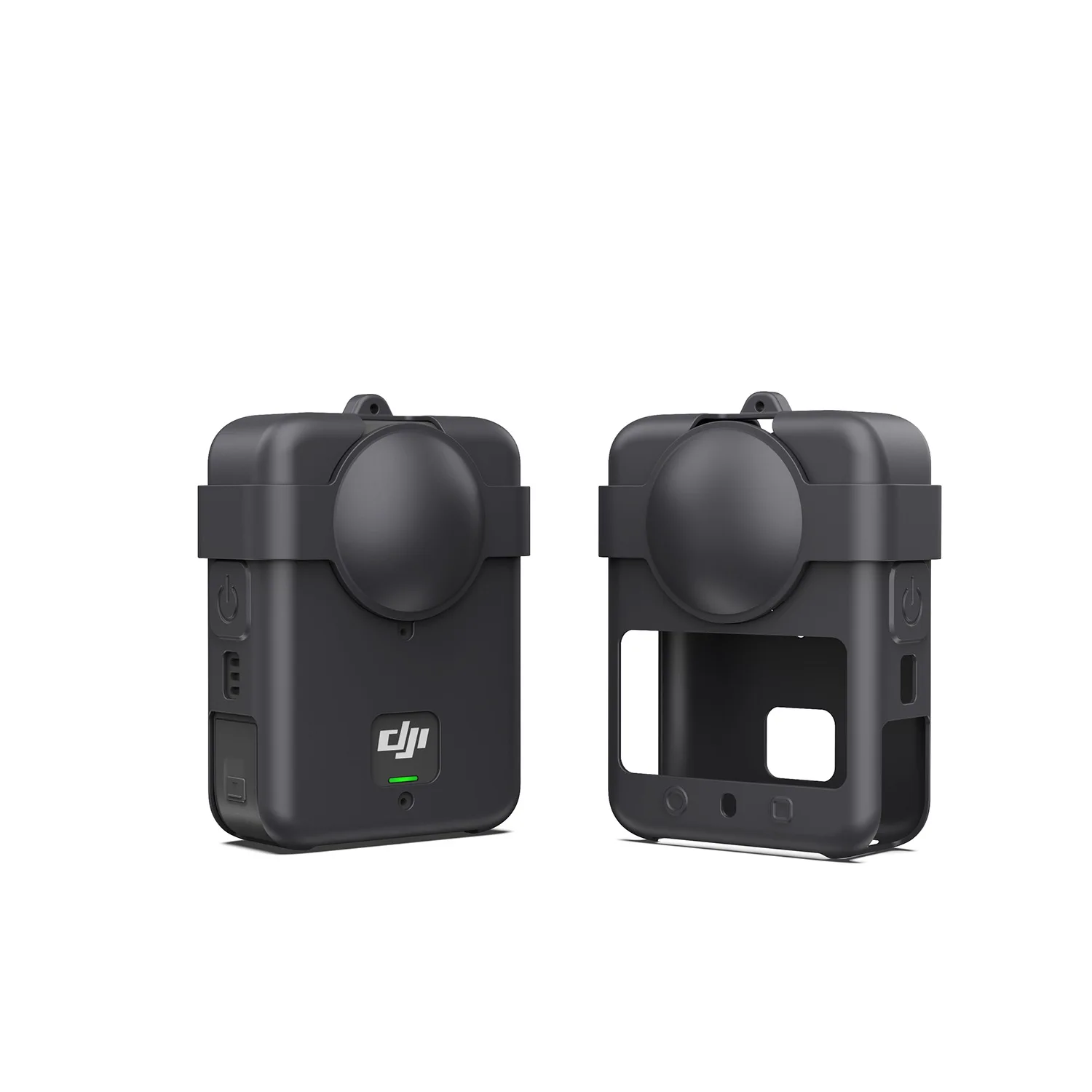 For DJI OSMO 360 dji Camera Accessories Rubber Case Silicone silica gel Cover + Lens Cap Shell Protector Soft + Neck Wrist Strap