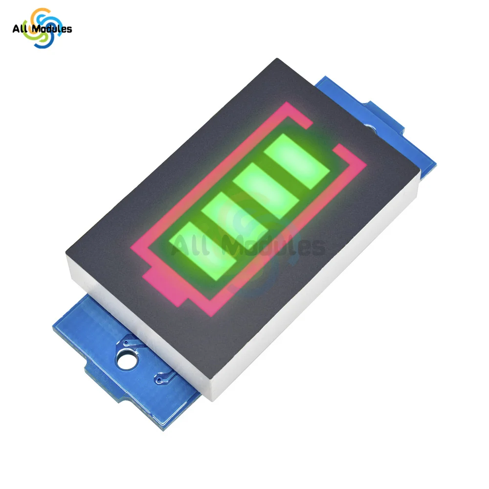 1S/2S/3S/4S/6S/7S Lithium Battery Capacity Indicator Module Green Display Electric Vehicle Battery Power Tester Li-ion