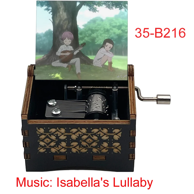 The Promised Neverland Isabella's Lullaby Hand-operated Type Music Box Christmas Birthday Lucky Gift Home Decoration Ornaments