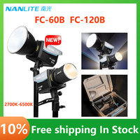 Nanlite FC-60B FC-120B Bi-color LED Photography Light 2700K-6500K Professional Lamp For Video Photography Studio Live Stream