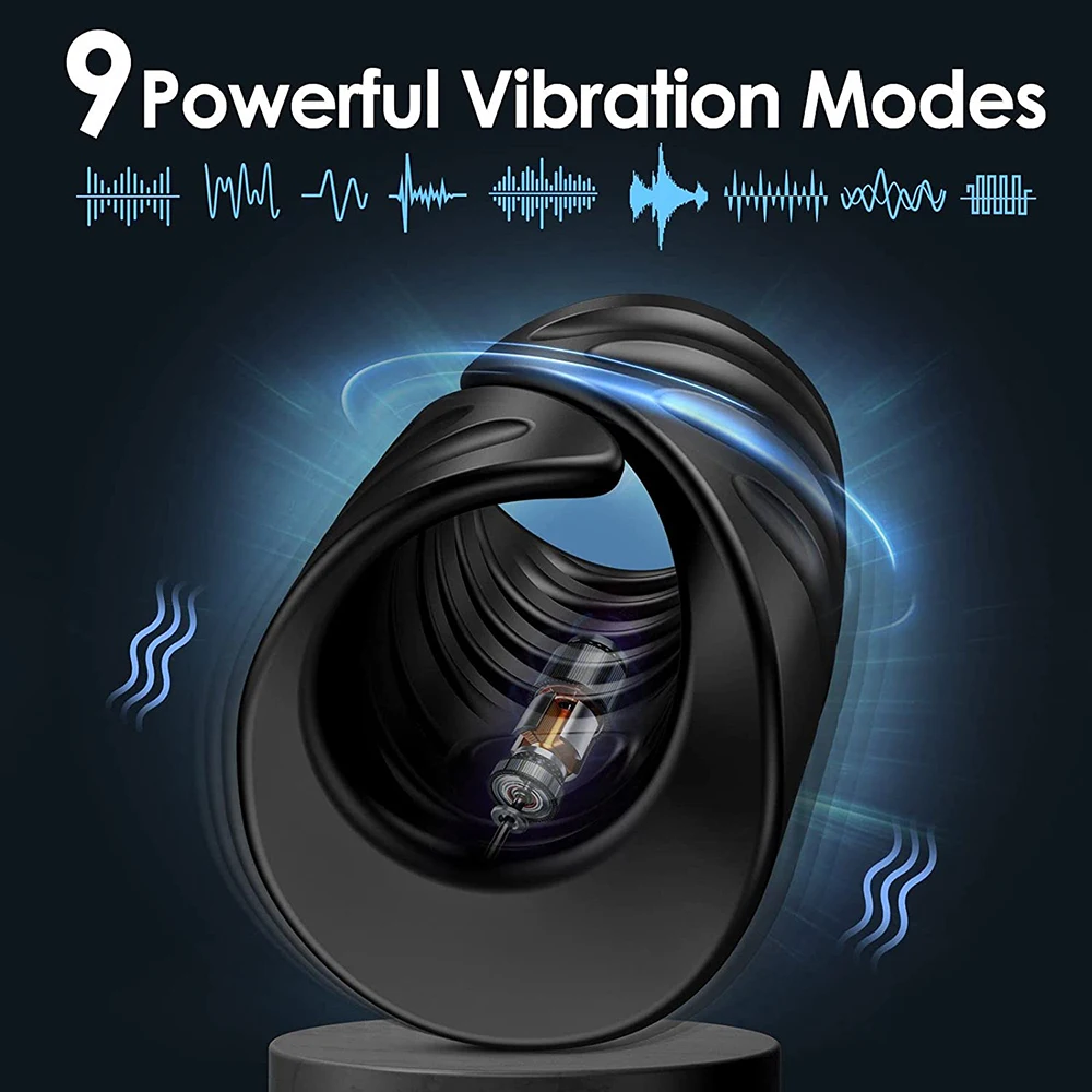 Bluetooth Penis Vibrator for Men Penis Delay Trainer Sex Machine Glans Massager Male Masturbator Sex Toys for Men Adult Goods