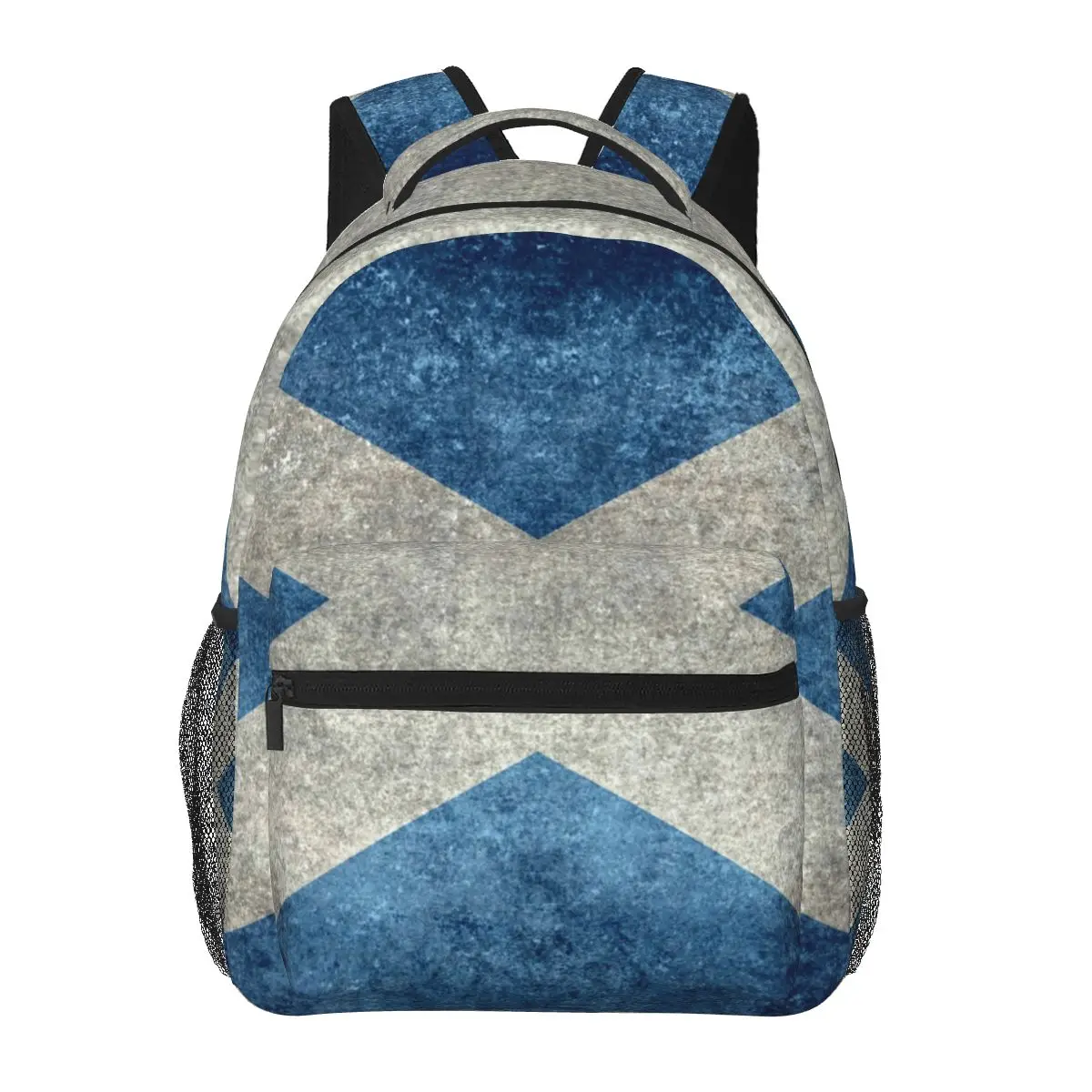 

Flag Of Scotland - Grungy Vintage Version Backpacks Boys Girls Bookbag Students School Bags Cartoon Kids Rucksack Shoulder Bag