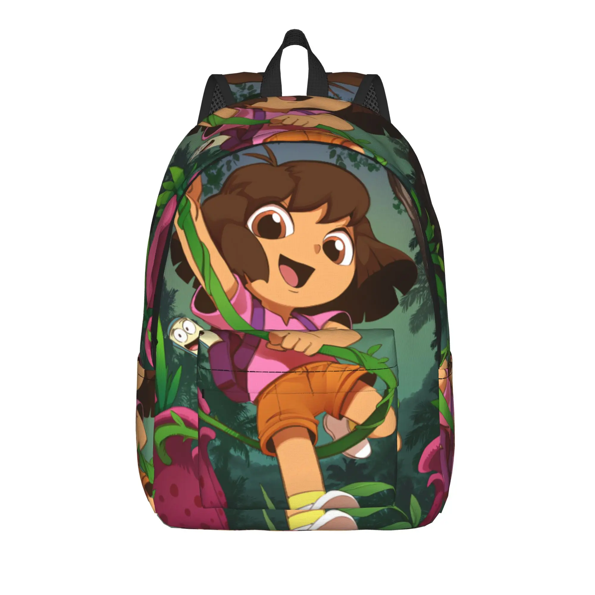 Jungle Vine Swing Backpack Doras The Explorer Travel Backpacks Female Designer Pattern High School Bags Streetwear Rucksack
