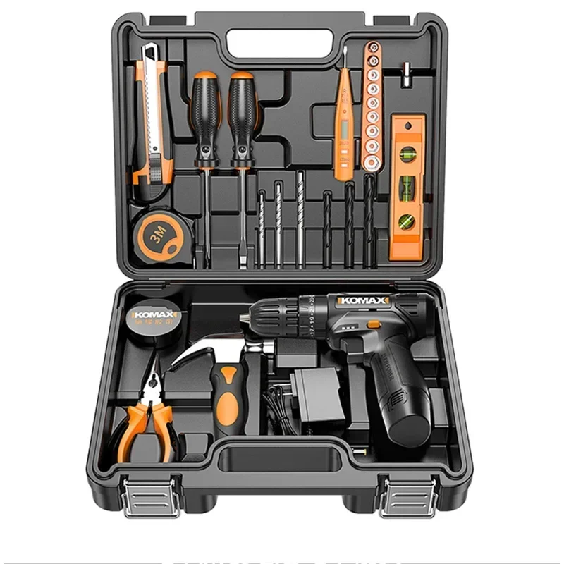 Suitcase Folding Complete Tool Box Kit Safety Electric Drill Tool Box Profesional Caixa De Ferramentas Garage Accessories