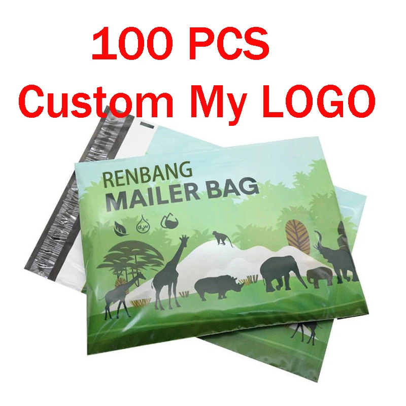 custom printed poly mailers bags courier plastic packaging mailing bags clothing packing shipping postage envelope recycled