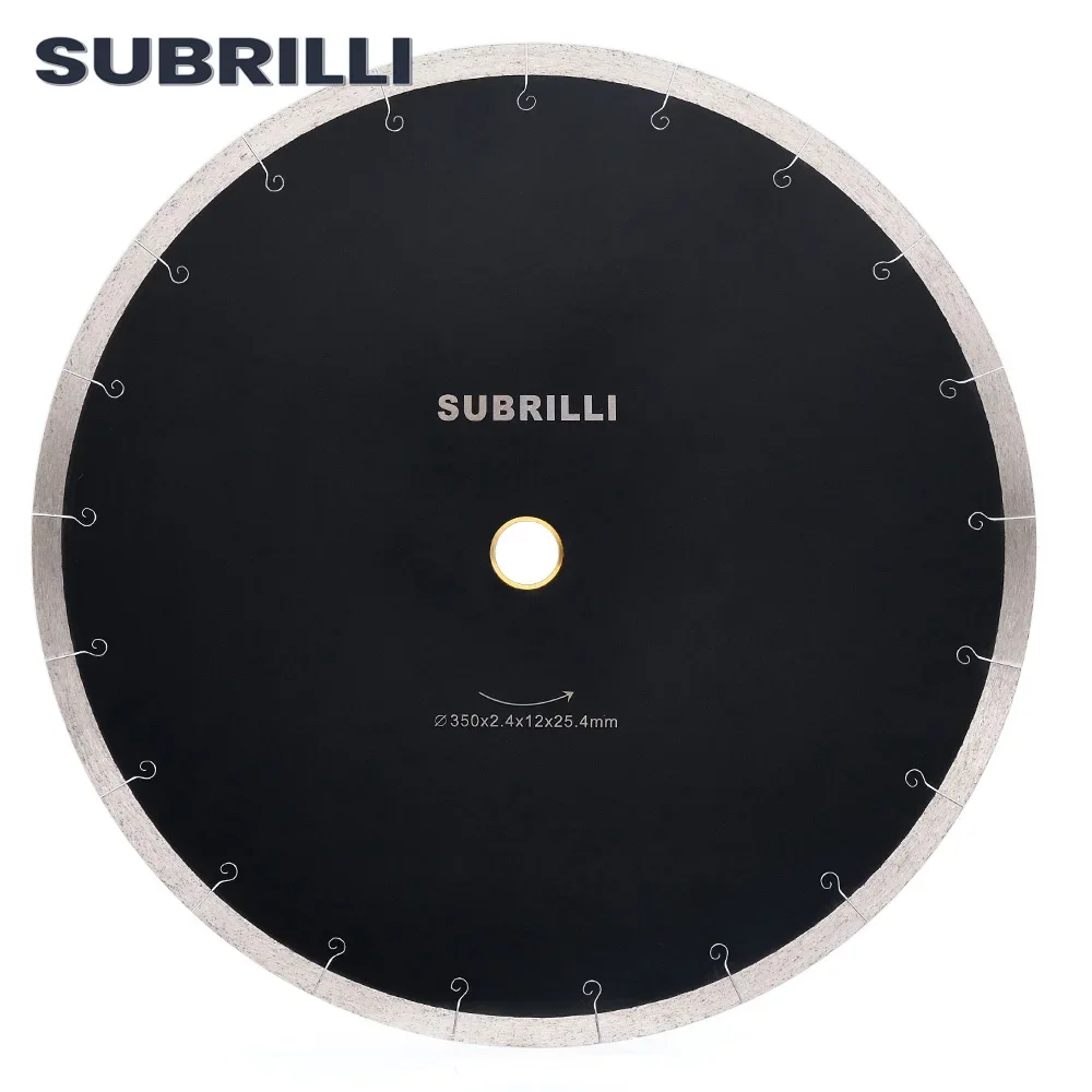 

SUBRILLI D350mm Ceramic Porcelain Tile Diamond Saw Blade 14inch Circular Cutting Disc For Stone Marble